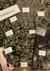 Iznik | Grey Brown - Embroidered Digital Printed Lawn Collection