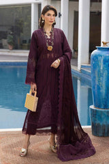 Adan Libas | Dark Purple - Cotton Chickenkari Collection