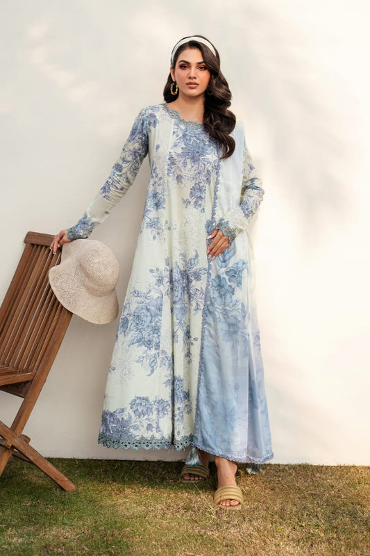 Iznik UE-392A | Aqua Green - Lawn Collection 2025