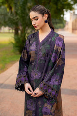 Baroque | Navy Blue - Lawn Collection
