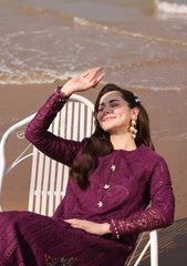 Bin Ilyas | Magenta - Cotton Chickenkari Collection