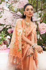 Maria B MPT-2602-A | Peach - Lawn Collection 2025