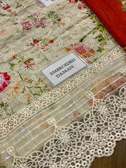 Maria B MPT-2607-A | skin front emb - Lawn Collection