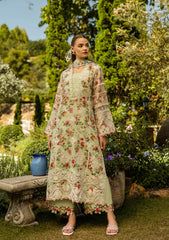 Elaf Premium Dear Paradise ELK-04A | Pista Green - Chikankari Collection