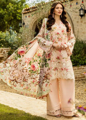 Elaf Premium True Love ELK-04B | Peach - Chikankari Collection