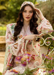 Elaf Premium True Love ELK-04B | Peach - Chikankari Collection