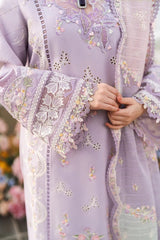 Qalamkar Evelyn FK-09 | Light Purple - Chikankari Lawn Collection