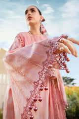 Maria B MPT-2506-A | Peach Tie & Die - Lawn Collection