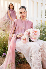 Maria B MPT-2506-A | Peach Tie & Die - Lawn Collection