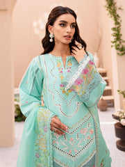 Parishay | Aqua Green - Cotton chikankari Collection