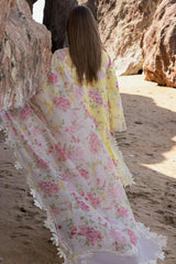 Crimon Who'S That Girl - D3 A | Yellow - Luxury Printed Lawn Collection