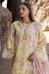 Crimon Who'S That Girl - D3 A | Yellow - Luxury Printed Lawn Collection