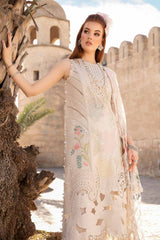 Maria B D-2407-A | Off White - Cotton Chikankari Collection