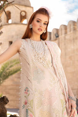 Maria B D-2407-A | Off White - Cotton Chikankari Collection