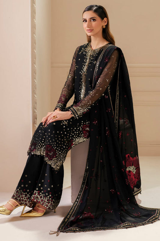 Jazmine |  Black - Semi Pure Chiffon Collection