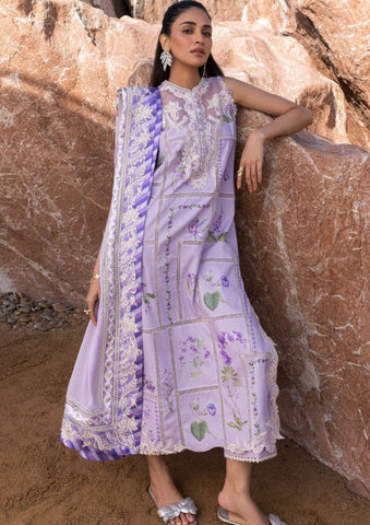 Crimson | Light Purple - Luxury Lawn Collection