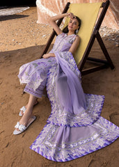 Crimson | Light Purple - Luxury Lawn Collection