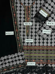 Charizma | Black & White - Lawn Collection