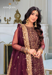 Asim Jofa | Maroon - Chiffon Collection