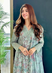 Iznik green Dastan Pure Lawn Embroidery New Arrival 3pc