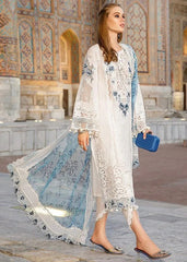 Maria B White Luxury Lawn Collection Chikankari