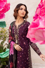 Iznik Magenta Full Suit Print New Arrival Embroidery Dress