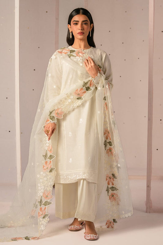 Cross Stitch  Luxury Lawn Chikankari Embroidery Dress