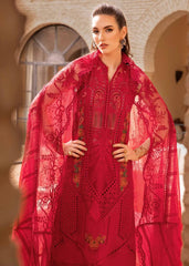 Maria B Red Chikankari Lawn Embroidery New Arrival 3pc