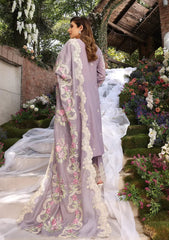 Elaf Purple Festive Chikankari Dress