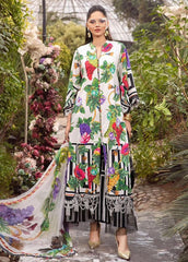 Maria B White & Multi Digital Emb New Arrival Lawn 3pc