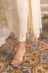 Azure Cream Formal Collection Chiffon Dress 3pc