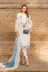 Maria B White Luxury Lawn Collection Chikankari
