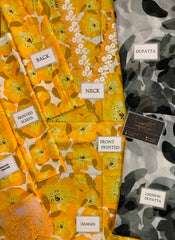 Maria B Yellow Digital Lawn Embroidery New Arrival 3pc