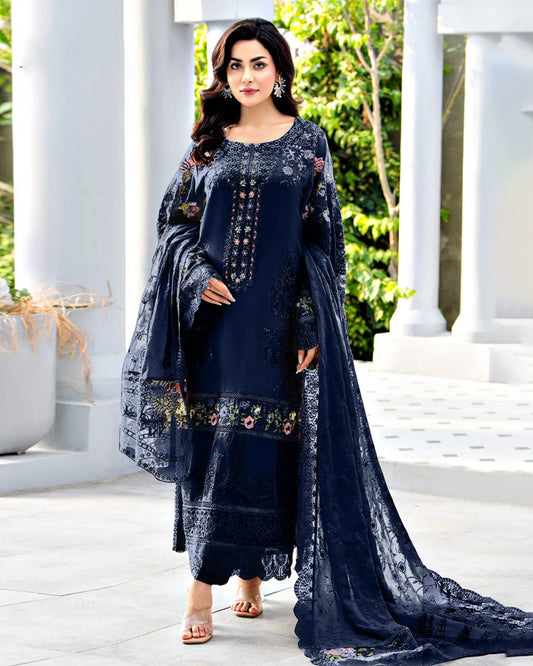 Maria B | Navy Blue - Chikankari  Collection