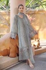 Noor By Sadia Asad | Grey - Cotton Chikankari Collection