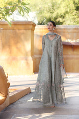Noor By Sadia Asad | Grey - Cotton Chikankari Collection